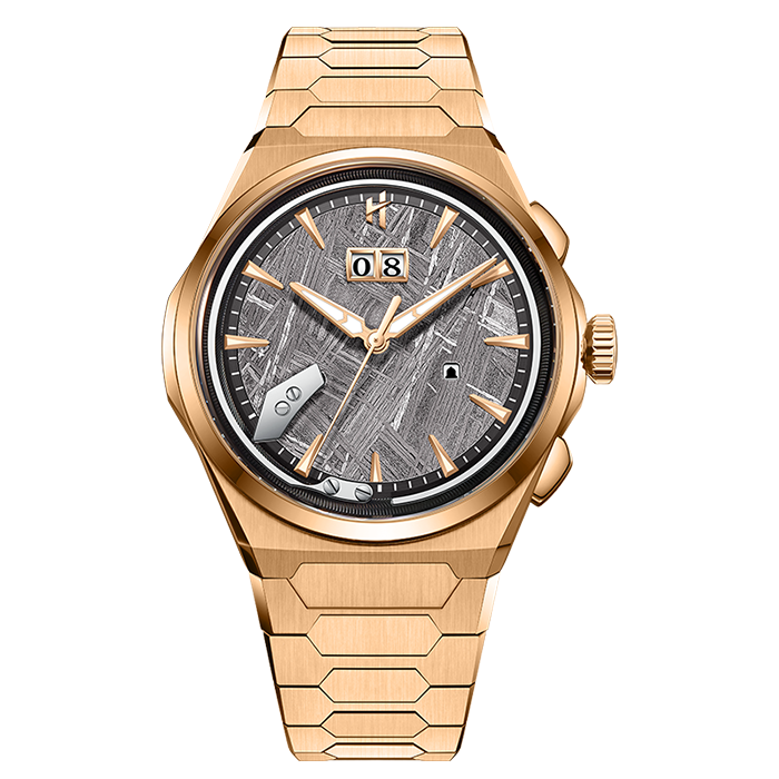 Lucky Harvey Sound of Nature Muonionalusta Meteorite Dial Rose Gold Titanium Chiming Limited Edition
