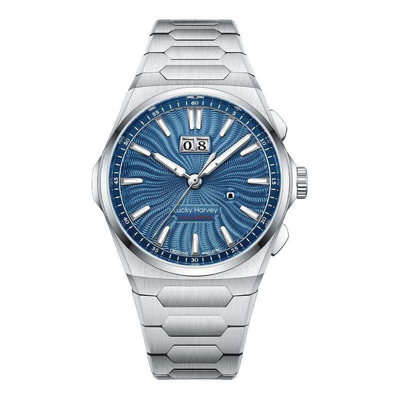 Lucky Harvey Sound of Nature Ocean Blue automatic chiming watch