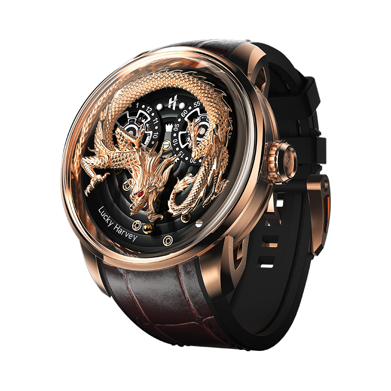 ساعة التنين الفاخرة من لوكي هارفي — Lucky Harvey Dragon luxury watch