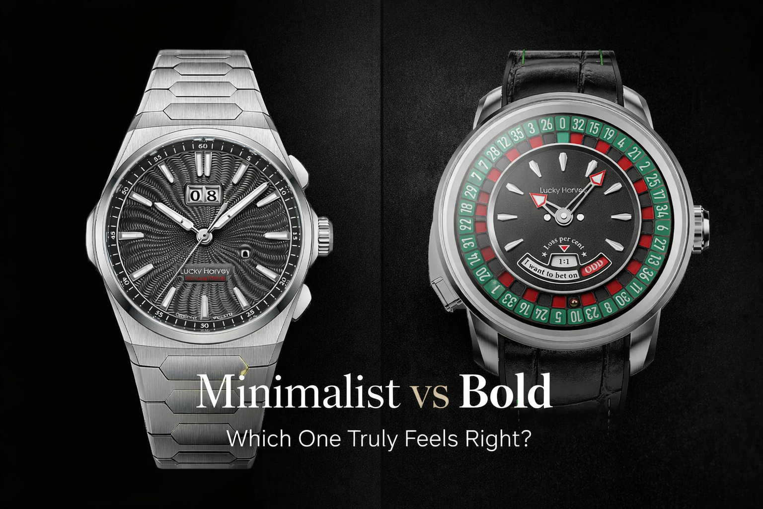 Minimalist vs Bold Watches: Which One Actually Suits You Better? | Lucky Harvey