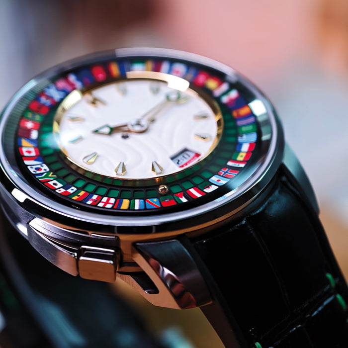 Sports Series Silver World Football Limited Edition Automatic Watch