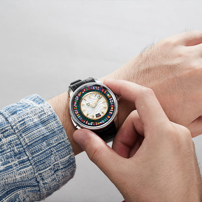 Sports Series Silver World Football Limited Edition Automatic Watch