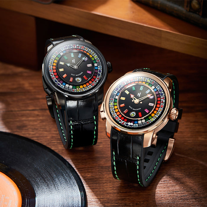 Casino Series Black Slots Machine Limited Edition Automatic Watch