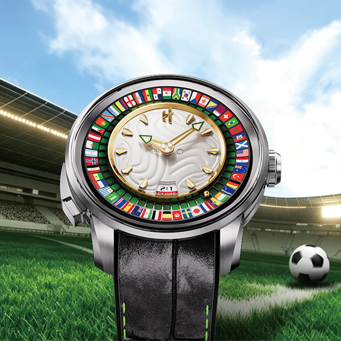 Sports Series Silver World Football Limited Edition Automatic Watch