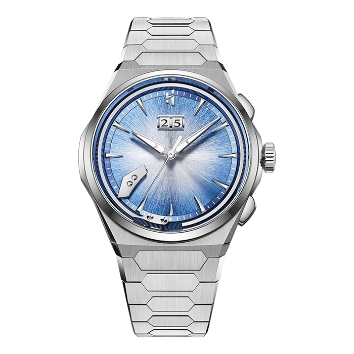 Sound Of Nature Hand-Engraved Brushed Dial Blue Titanium Chiming Limited Edition Automatic Watch