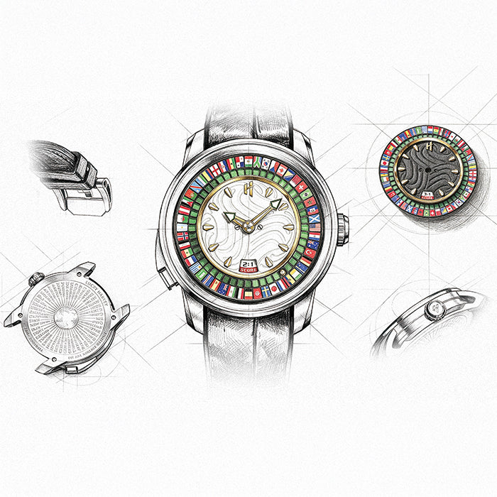 Sports Series Rose Gold World Football Limited Edition Automatic Watch