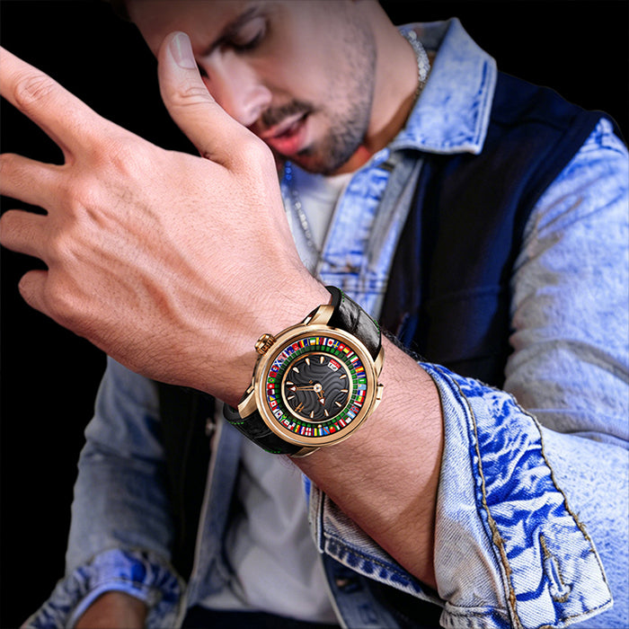 Sports Series Rose Gold World Football Limited Edition Automatic Watch