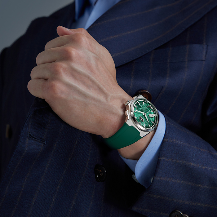 Sound Of Nature Guilloche Dial Green Titanium Chiming Limited Edition Automatic Watch