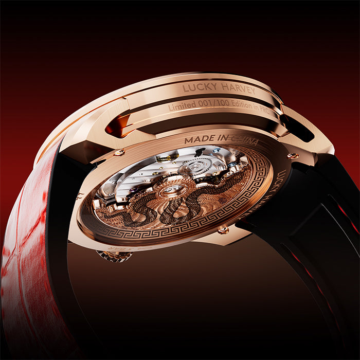 Craftmanship Series Red Enamel Chiming Snake Limited Edition Automatic Watch