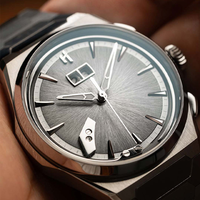 Sound Of Nature Hand-Engraved Brushed Dial Silver Titanium Chiming Limited Edition Automatic Watch