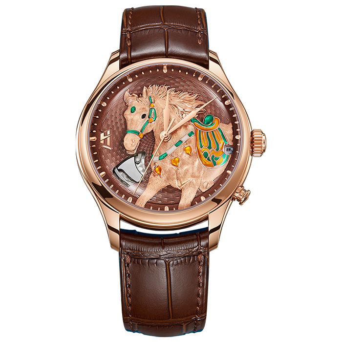 Lucky Harvey Rose Gold Titanium Chiming Horse | Limited 100