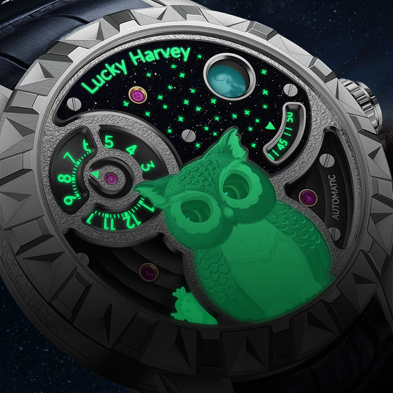 Fun Series Silver Owl Automatic Watch