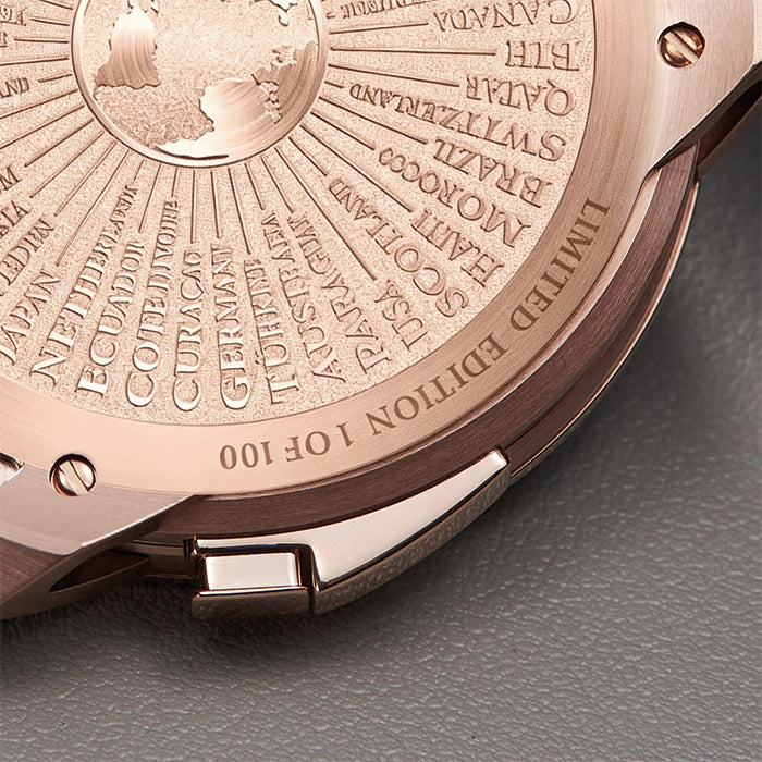 Sports Series Rose Gold World Football Limited Edition Automatic Watch