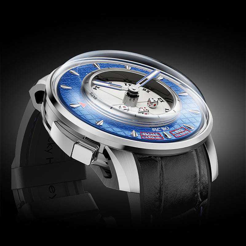 Casino Series Blue Sic Bo Automatic Watch