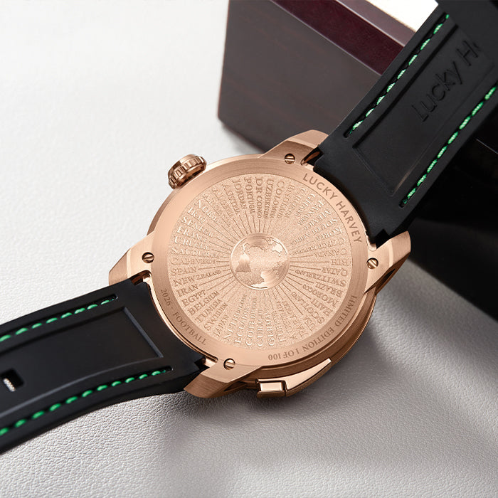 Sports Series Rose Gold World Football Limited Edition Automatic Watch