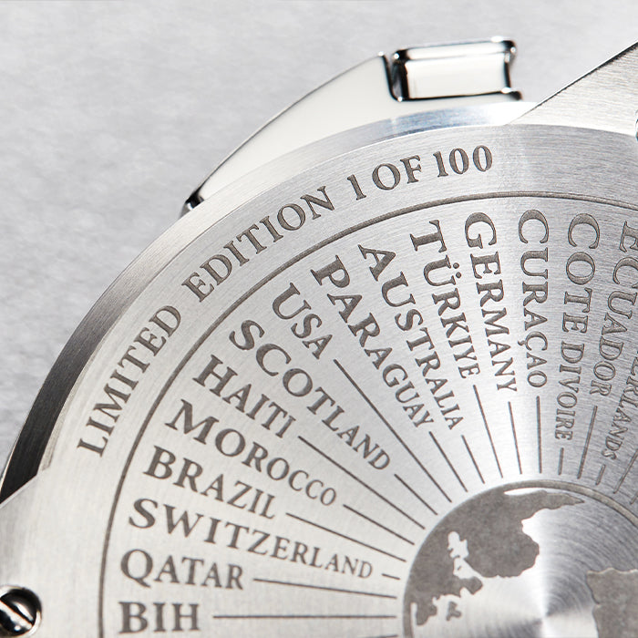 Sports Series Silver World Football Limited Edition Automatic Watch