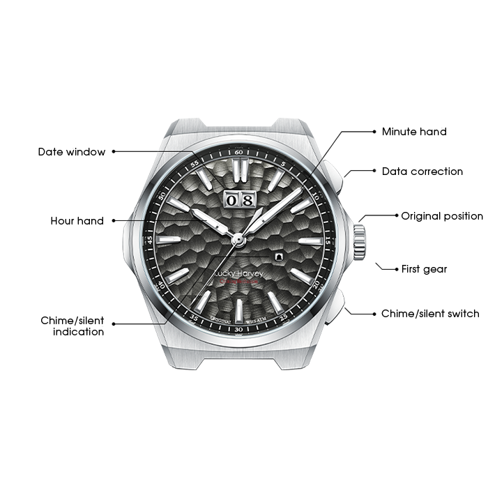 Sound Of Nature Big Date Black Hammer Chiming Limited Edition Automatic Watch