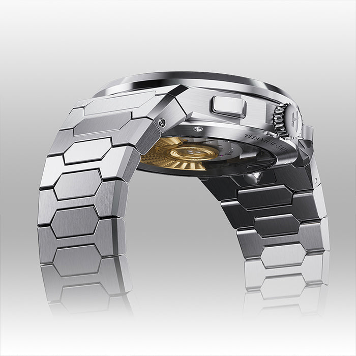Sound Of Nature Muonionalusta Meteorite Dial Silver Titanium Chiming Limited Edition Automatic Watch