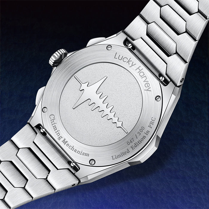 Sound Of Nature Big Date Ocean Blue Hammer Chiming Limited Edition Automatic Watch