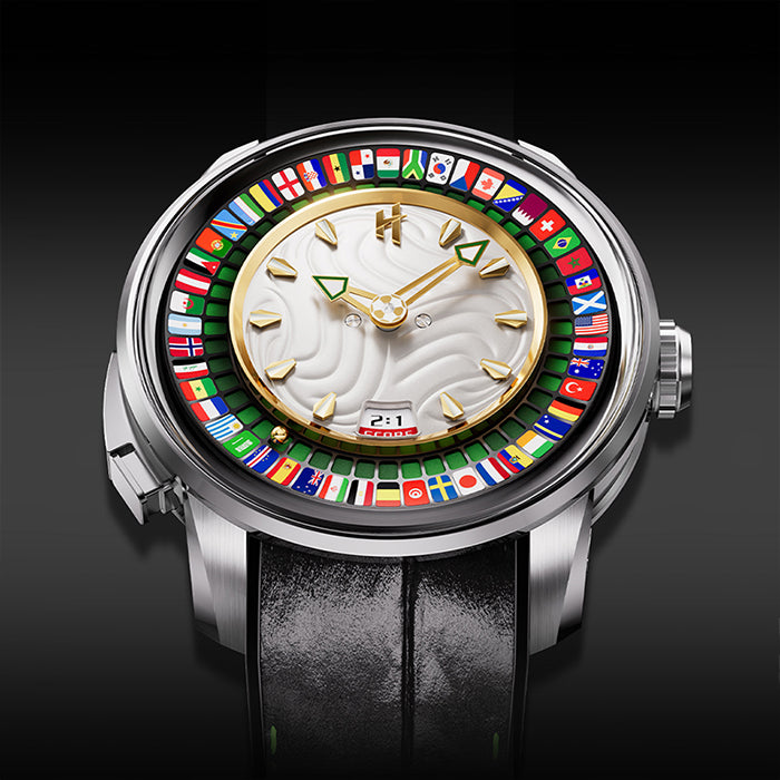 Sports Series Silver World Football Limited Edition Automatic Watch