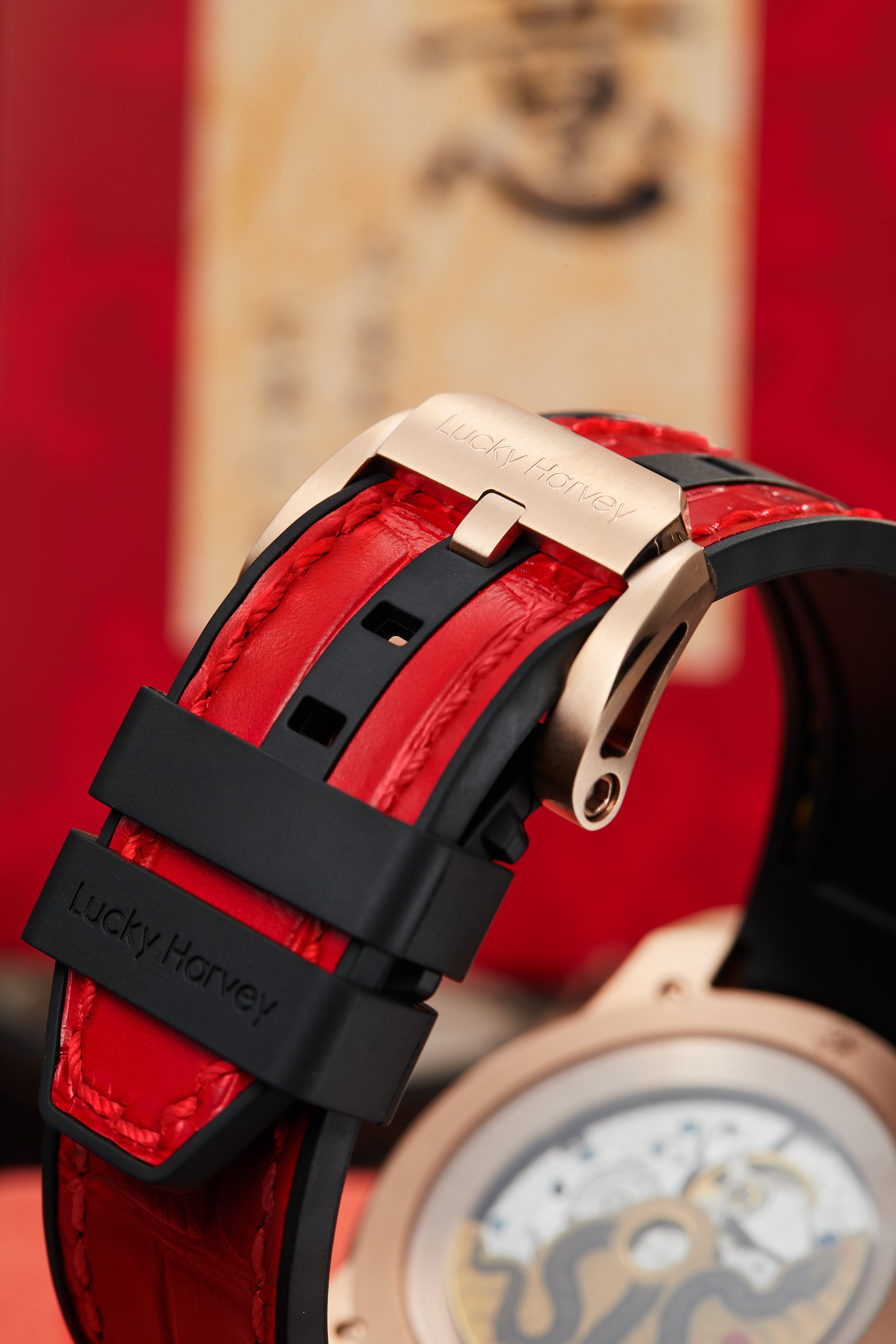 Craftmanship Series Red Enamel Snake Automatic Chiming Watch