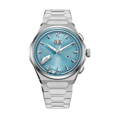 Sound Of Nature Guilloche Dial Ice Blue Titanium Chiming Limited Edition Automatic Watch