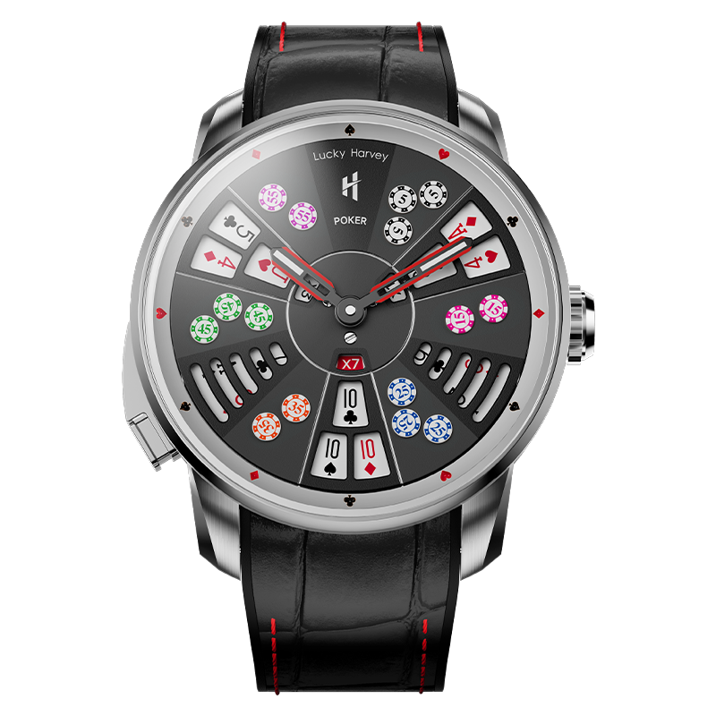Lucky Harvey Casino Series Silver Three Card Poker Automatic Watch — one of the best watches under $1000 in 2026