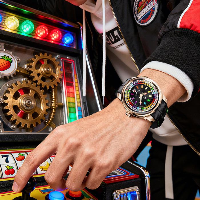 Casino Series Rose Gold Slots Machine Limited Edition Automatic Watch