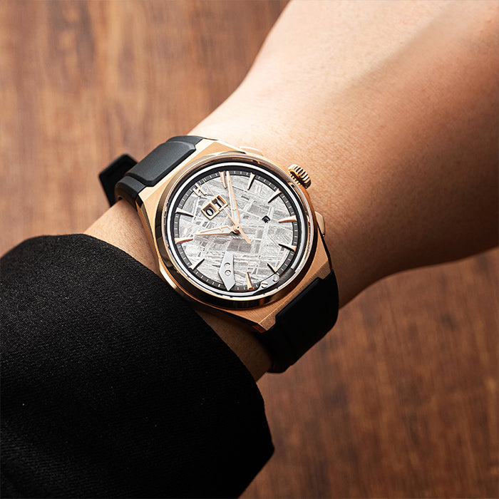 Sound Of Nature Muonionalusta Meteorite Dial Rose Gold Titanium Chiming Limited Edition Automatic Watch