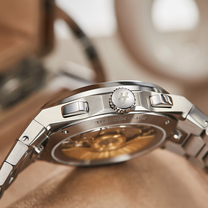 Sound Of Nature Muonionalusta Meteorite Dial Silver Titanium Chiming Limited Edition Automatic Watch