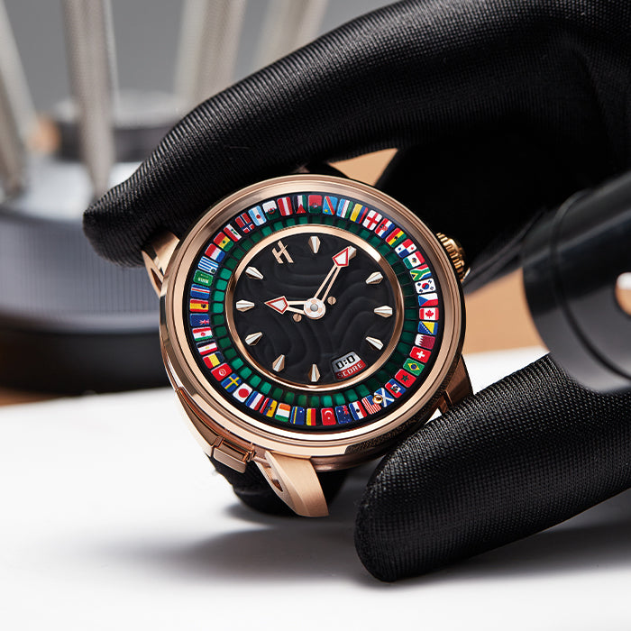 Sports Series Rose Gold World Football Limited Edition Automatic Watch