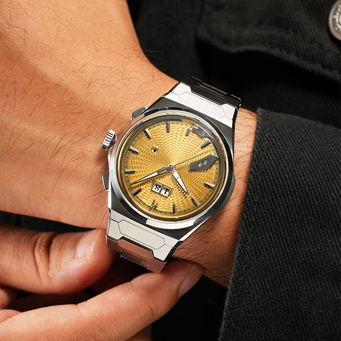 Sound Of Nature Guilloche Dial Yellow Titanium Chiming Limited Edition Automatic Watch
