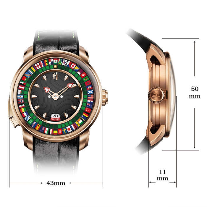 Sports Series Rose Gold World Football Limited Edition Automatic Watch