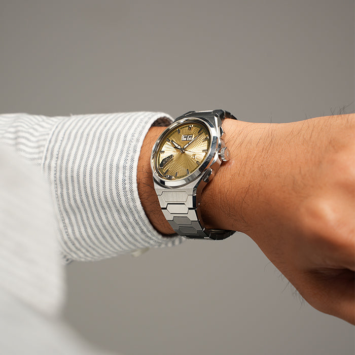 Sound Of Nature Guilloche Dial Yellow Titanium Chiming Limited Edition Automatic Watch