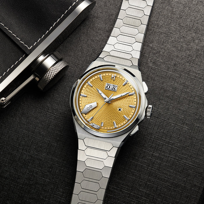 Lucky Harvey Yellow Titanium Guilloché Chiming | Limited 50