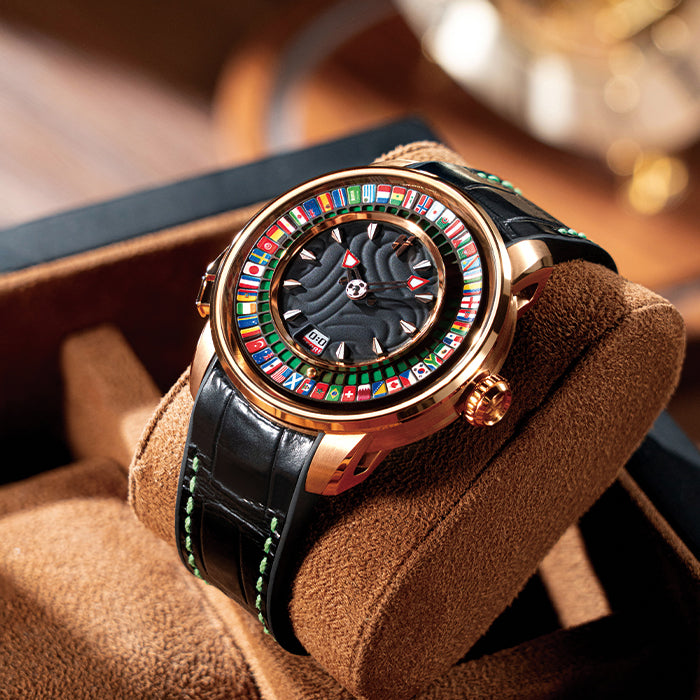 Sports Series Rose Gold World Football Limited Edition Automatic Watch