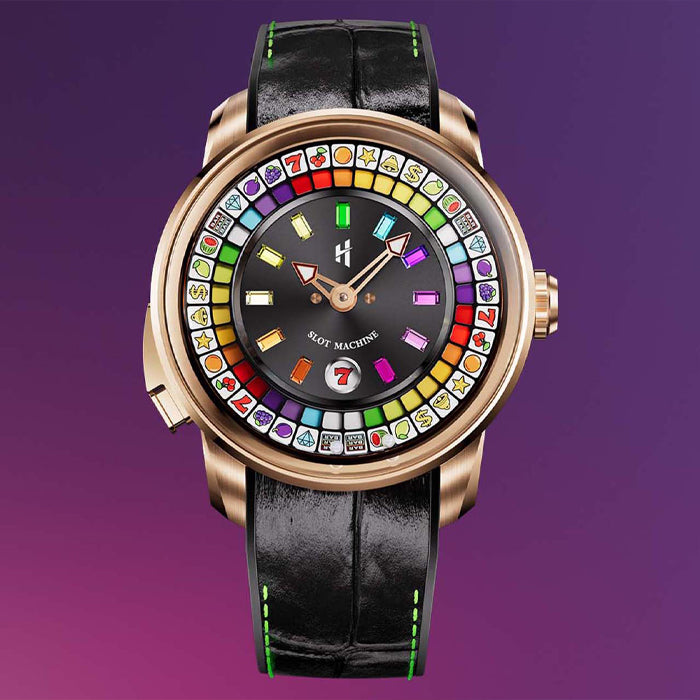 Casino Series Rose Gold Slots Machine Limited Edition Automatic Watch