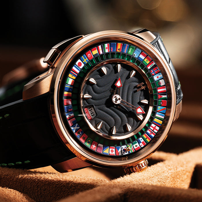 Sports Series Rose Gold World Football Limited Edition Automatic Watch