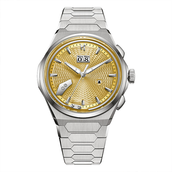 Guilloché Chiming Watch in Grade 5 Titanium – Yellow