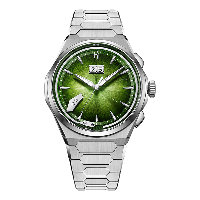 Sound Of Nature Hand-Engraved Brushed Dial Green Titanium Chiming Limited Edition Automatic Watch