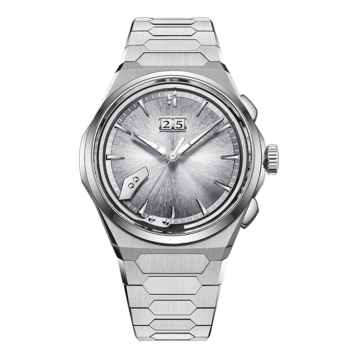 Sound Of Nature Hand-Engraved Brushed Dial Silver Titanium Chiming Limited Edition Automatic Watch