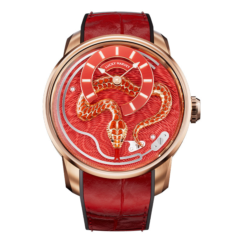 Craftmanship Series Red Enamel Snake Automatic Chiming Watch