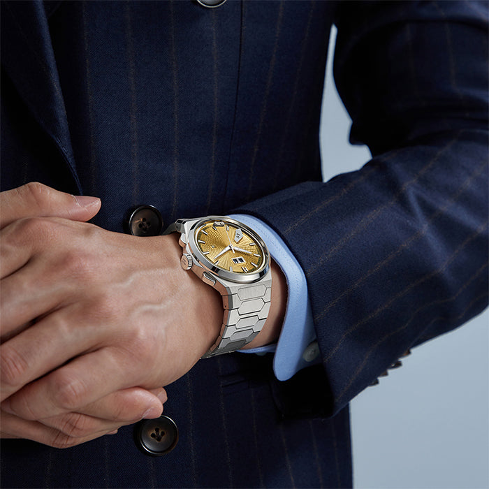 Lucky Harvey Yellow Titanium Guilloché Chiming | Limited 50