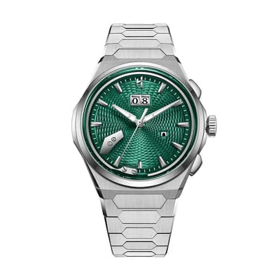 Wheat Ear Pattern Grade 5 Titanium Guilloché Chiming Watch 2.0 – Green