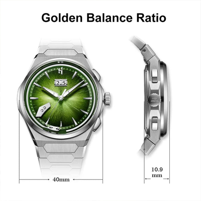 Sound Of Nature Hand-Engraved Brushed Dial Green Titanium Chiming Limited Edition Automatic Watch