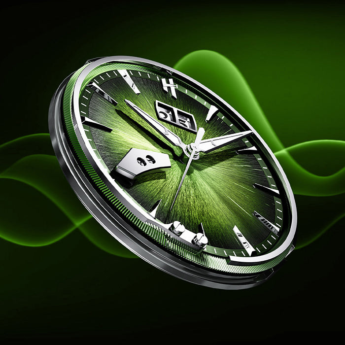 Sound Of Nature Hand-Engraved Brushed Dial Green Titanium Chiming Limited Edition Automatic Watch