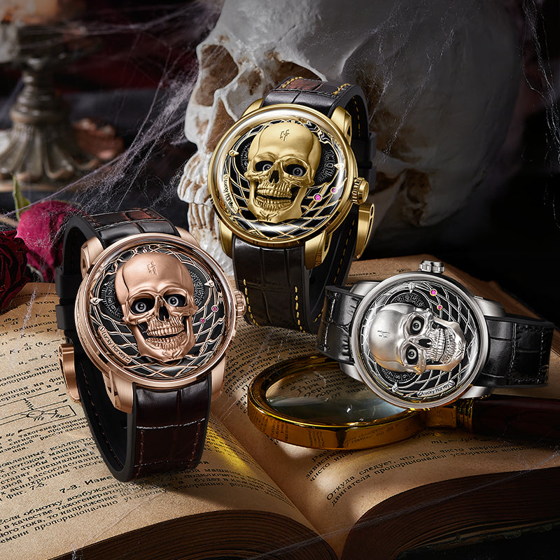 Craftmanship Series Gold Skull Limited edition Automatic Watch