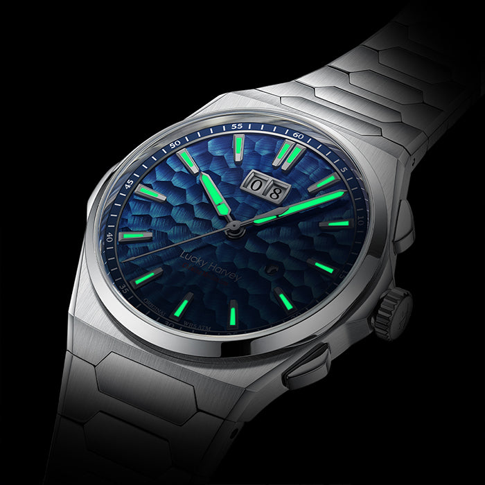 Sound Of Nature Big Date Ocean Blue Hammer Chiming Limited Edition Automatic Watch