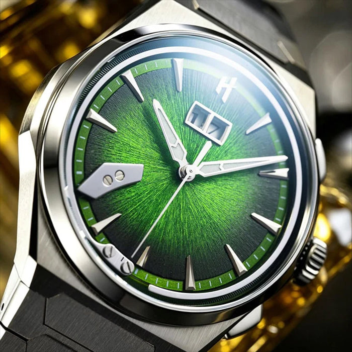 Sound Of Nature Hand-Engraved Brushed Dial Green Titanium Chiming Limited Edition Automatic Watch