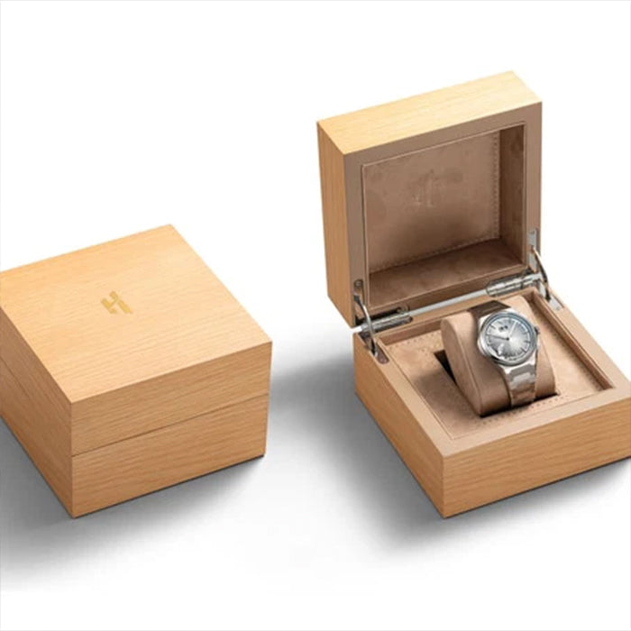 Sound Of Nature Hand-Engraved Brushed Dial Silver Titanium Chiming Limited Edition Automatic Watch